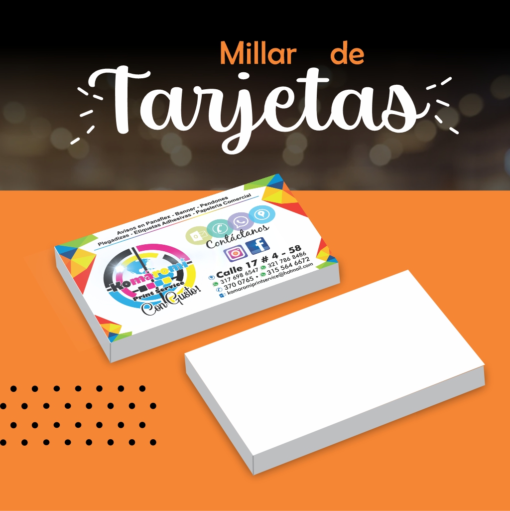 Tarjeta de presentación mate